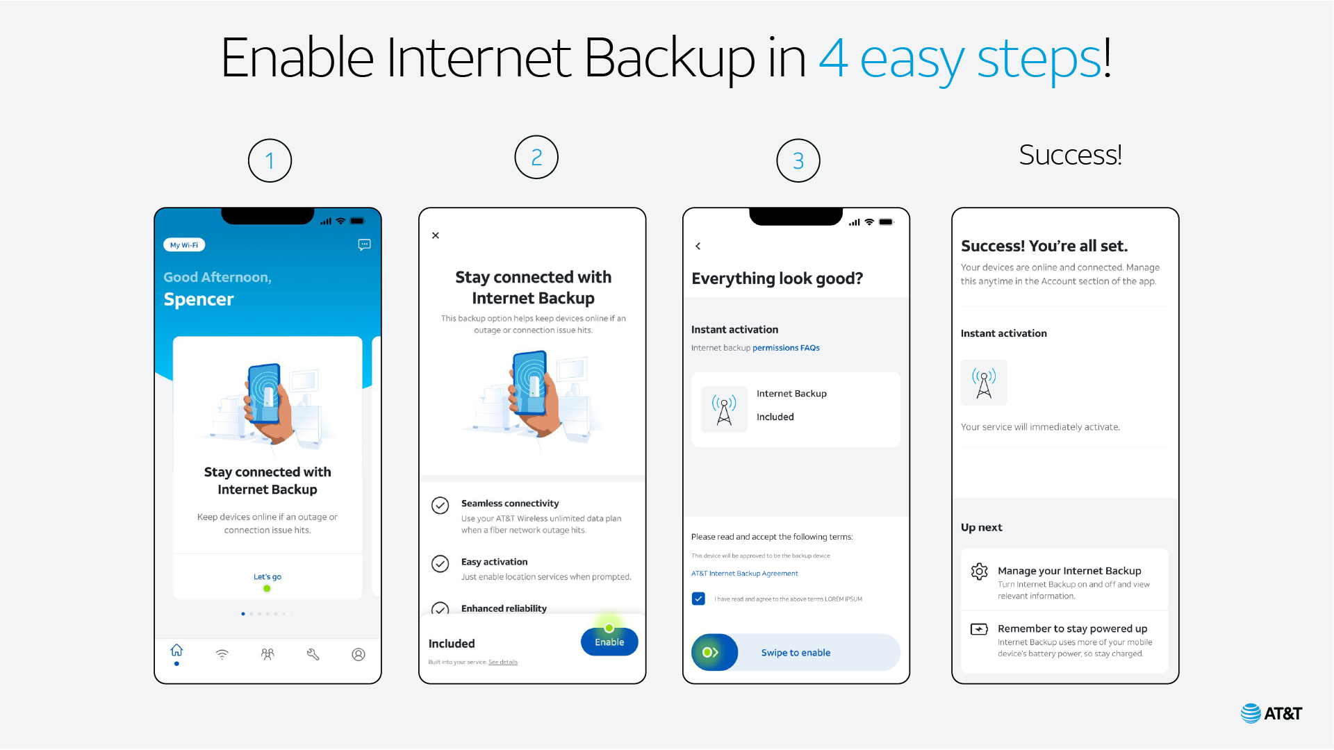 Enable Internet Backup in 4 easy steps!