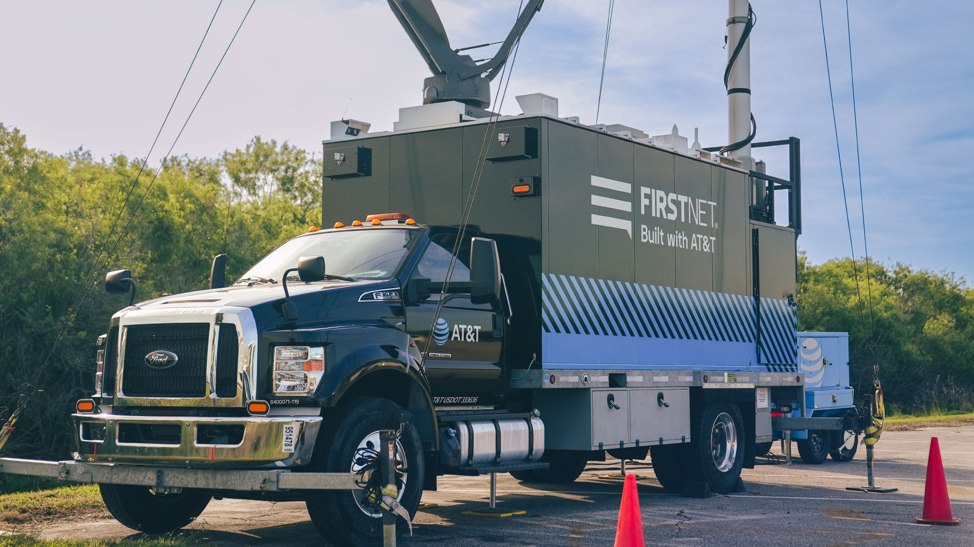 FirstNet SatCOLT strategically placed at Kennedy Space Center
